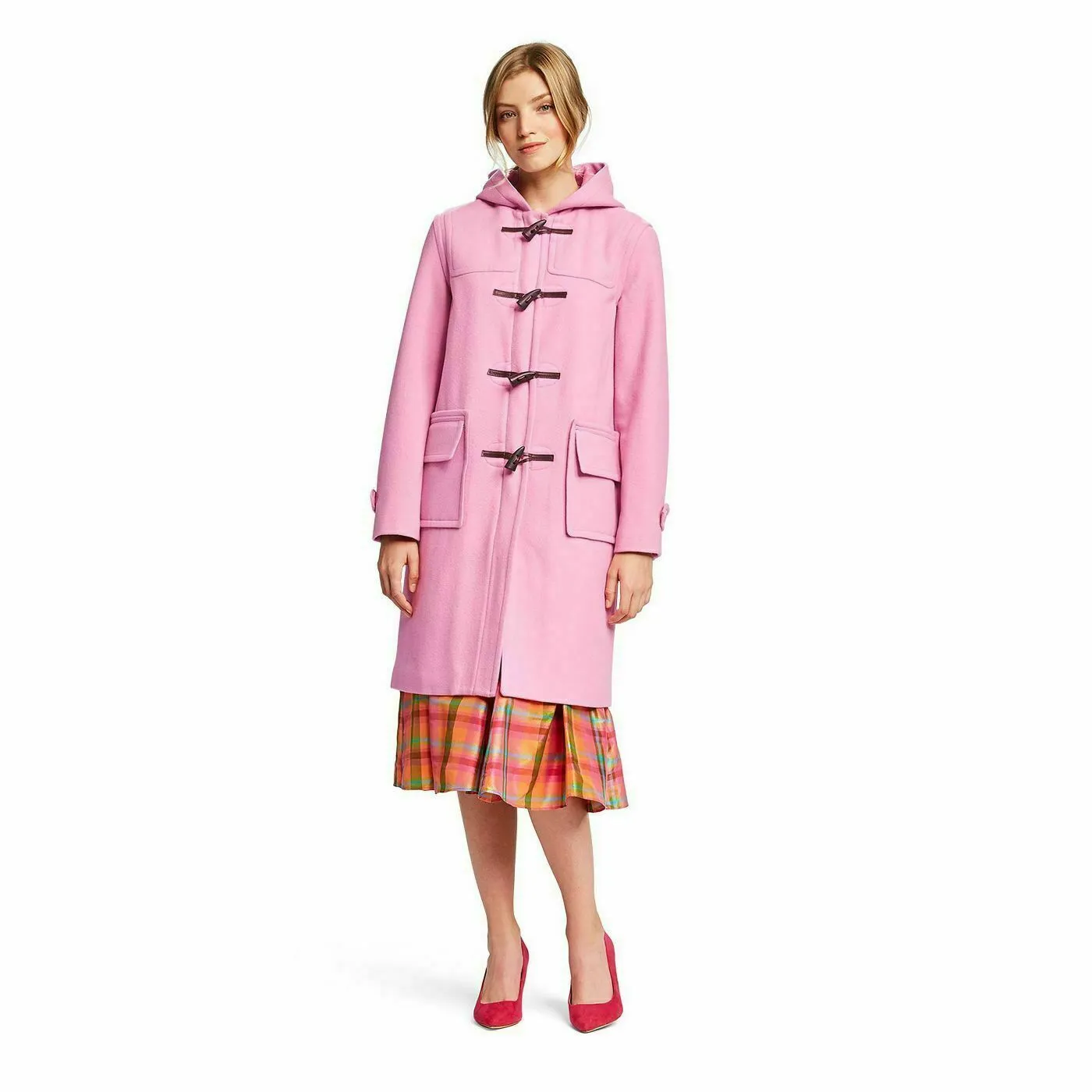 Isaac Mizrahi Women's Long Sleeve Hooded Duffel Coat. WPPJ-502