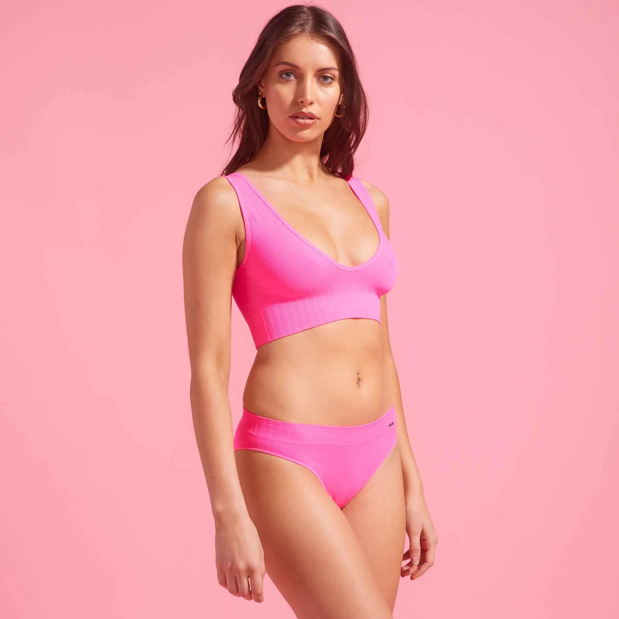 Ivy Seamfree Brazilian Knockout Pink