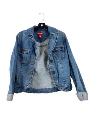 Jacket Denim By Clothes Mentor In Blue Denim, Size: L