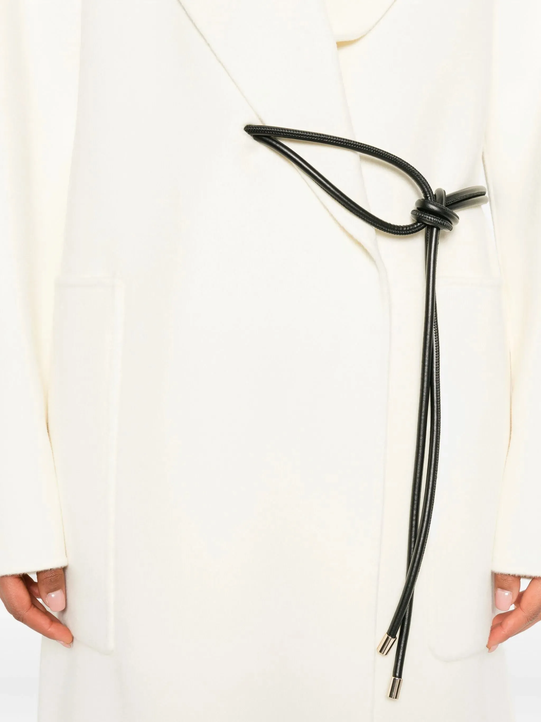 knotted-tie coat Holiday savings fastening Deal of the hour