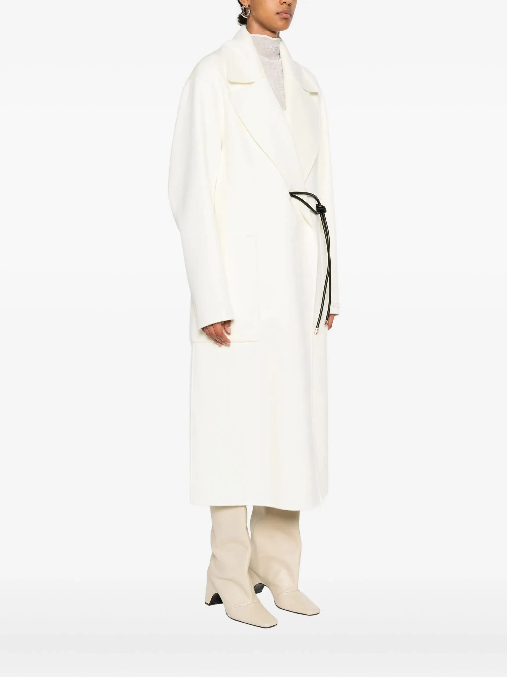 knotted-tie coat Holiday savings fastening Deal of the hour