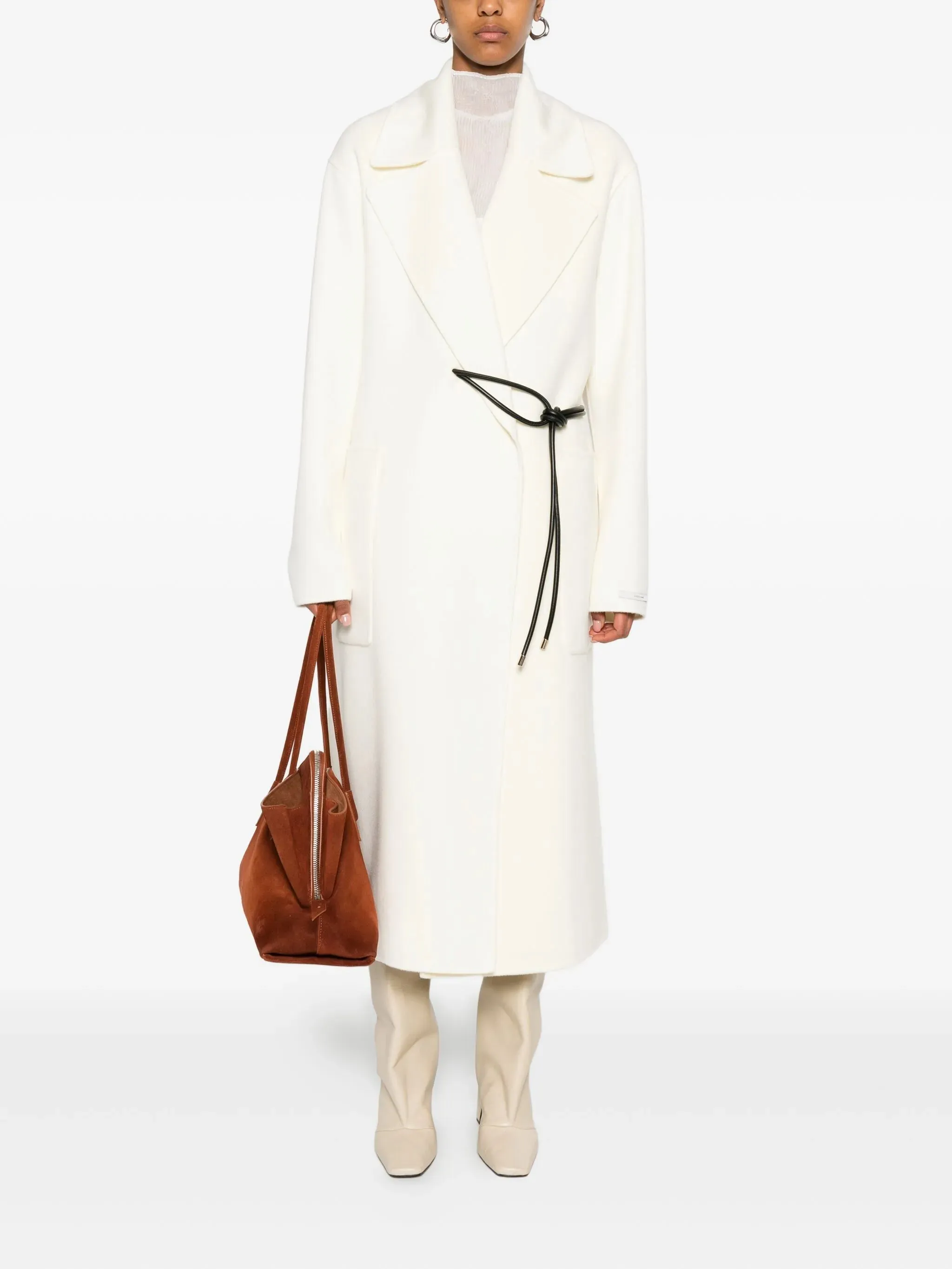 knotted-tie coat Holiday savings fastening Deal of the hour