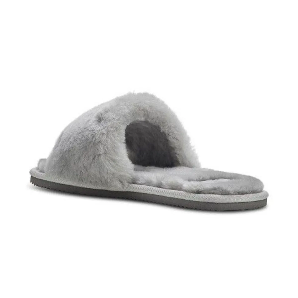 Ladies Open Toe Mule Sheepskin Slippers