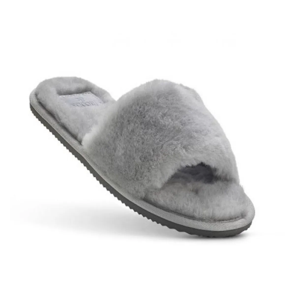Ladies Open Toe Mule Sheepskin Slippers