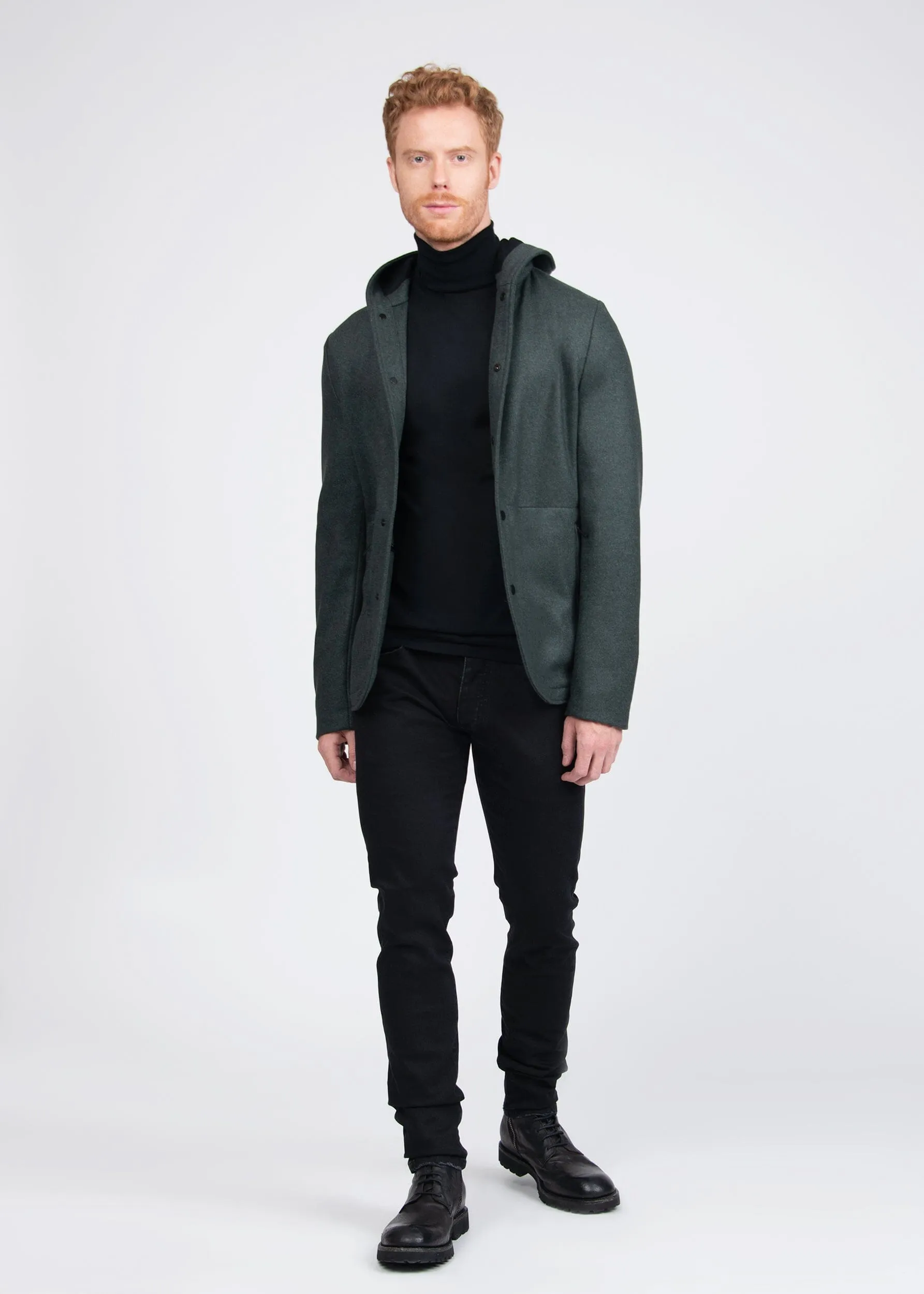 LIVE CUT HOODED COAT