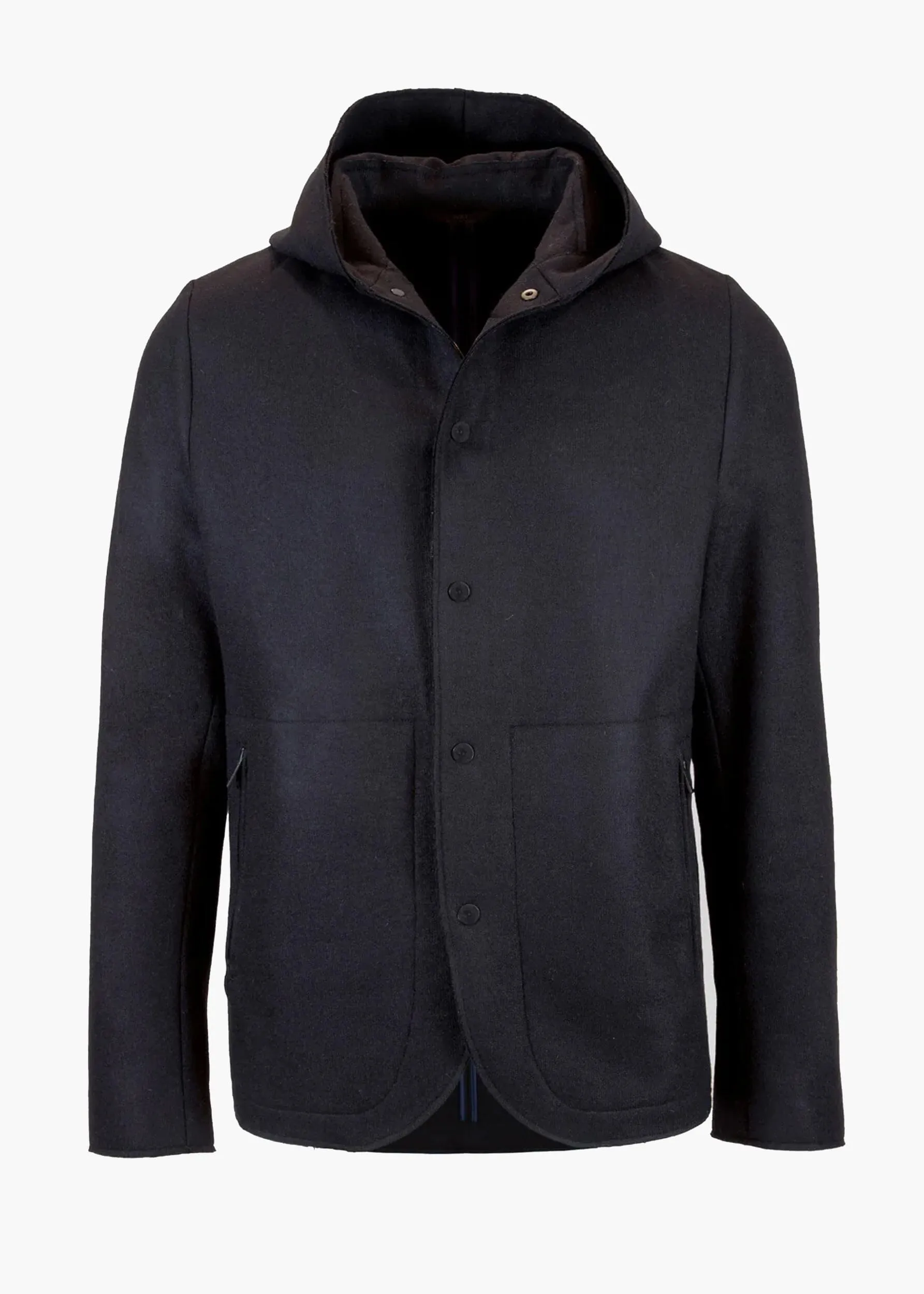 LIVE CUT HOODED COAT