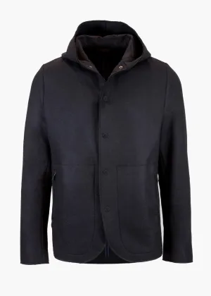 LIVE CUT HOODED COAT