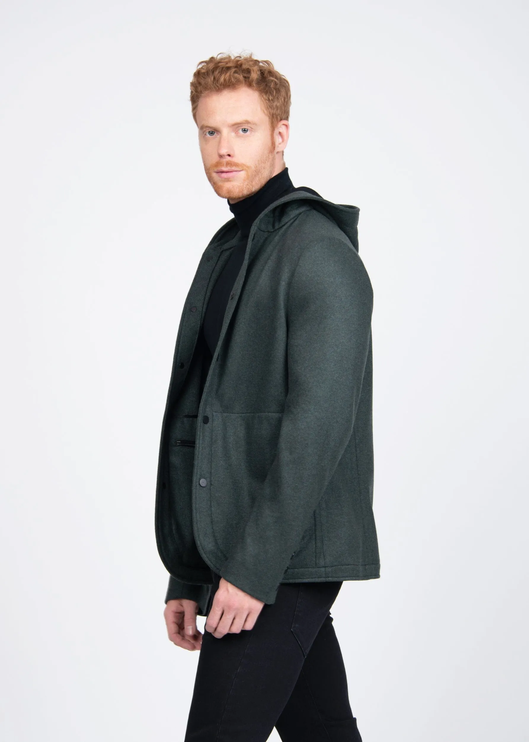 LIVE CUT HOODED COAT