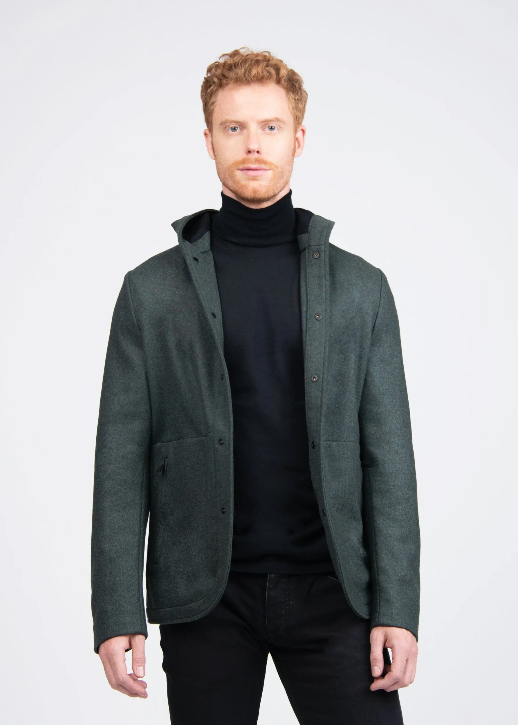 LIVE CUT HOODED COAT