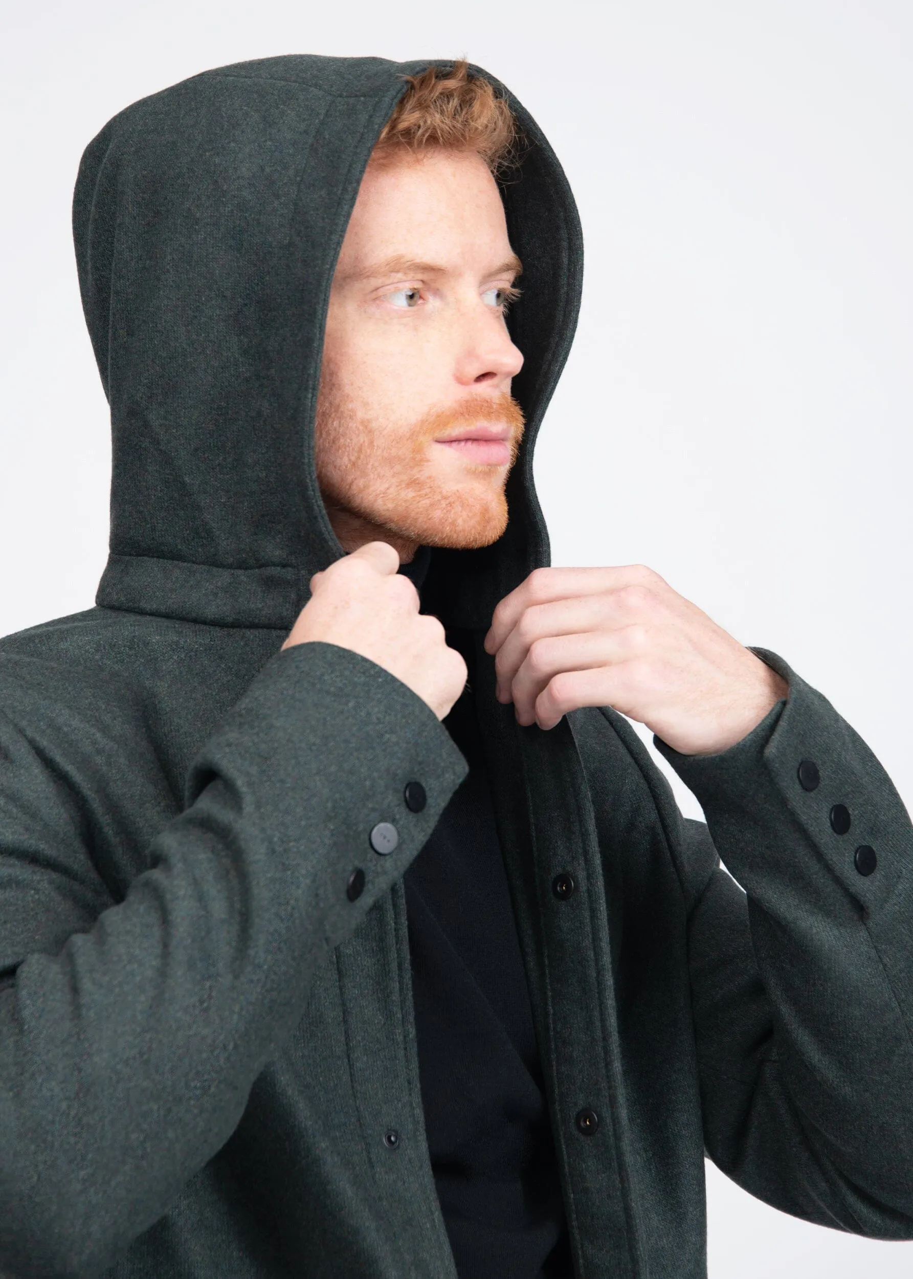 LIVE CUT HOODED COAT