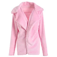 Long Sleeve Faux Fur Jacket for Women / Plus Size Winter thick Cardigan outerwear for women