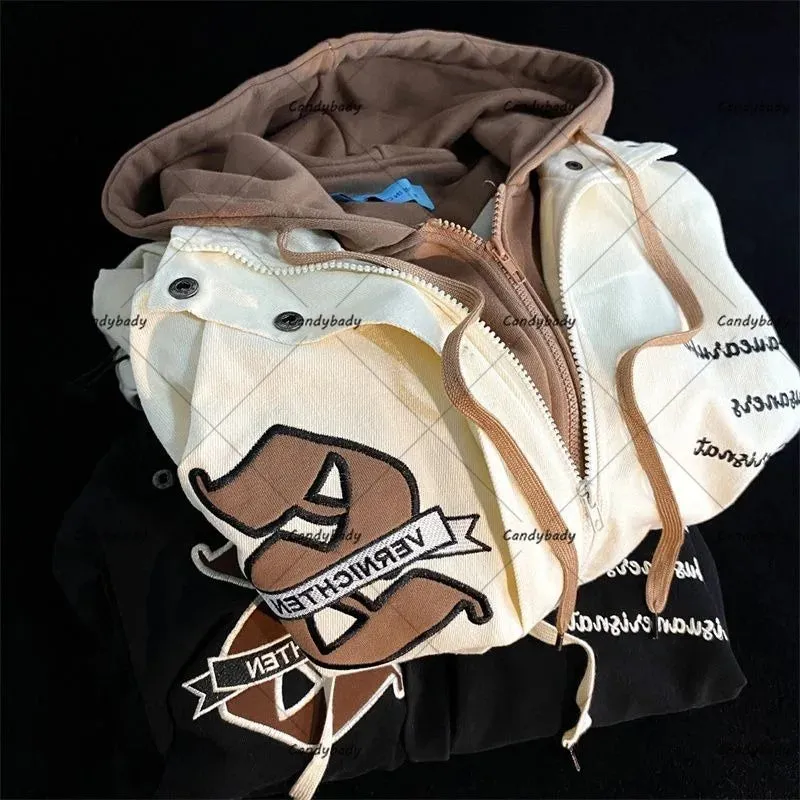 Loose Fit American Baseball Uniform with Letter Embroidery â€?Women's Y2K Fashion Jacket