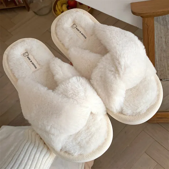 Love You Lots Fluffy Slippers