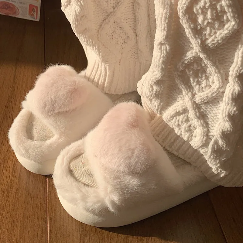 Love You Lots Fluffy Slippers