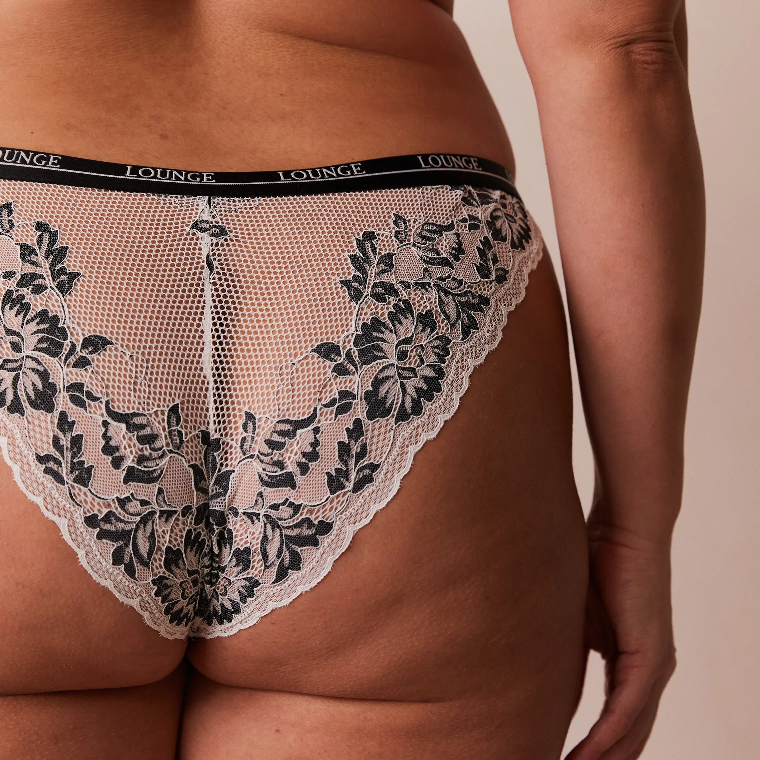 Luxe Balcony Soutien-Gorge - Blanc et Noir