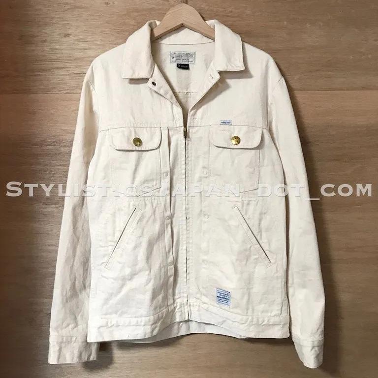 [M] Neighborhood Stockman Denim Jacket White