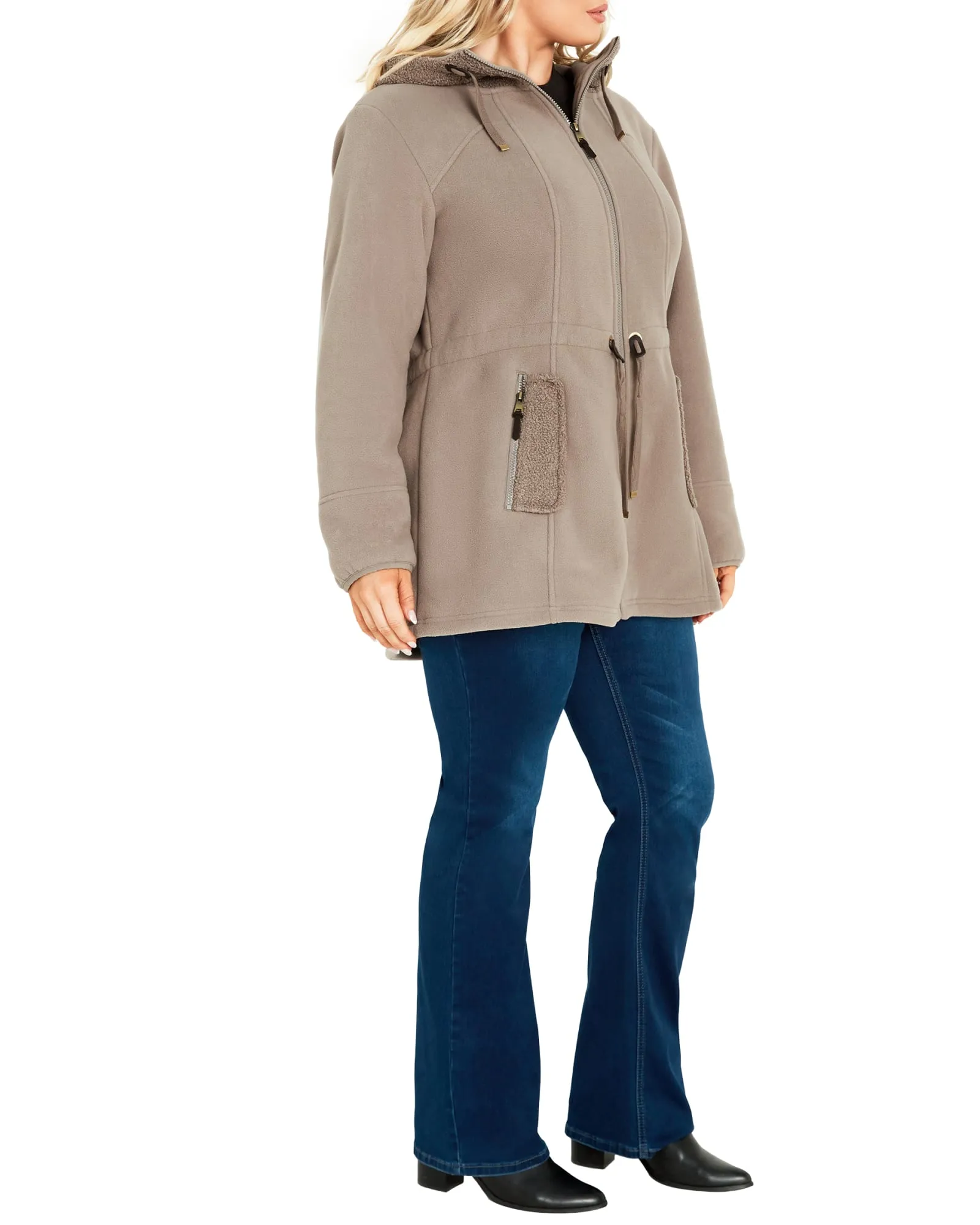 Mandy Hooded Coat | Thistle