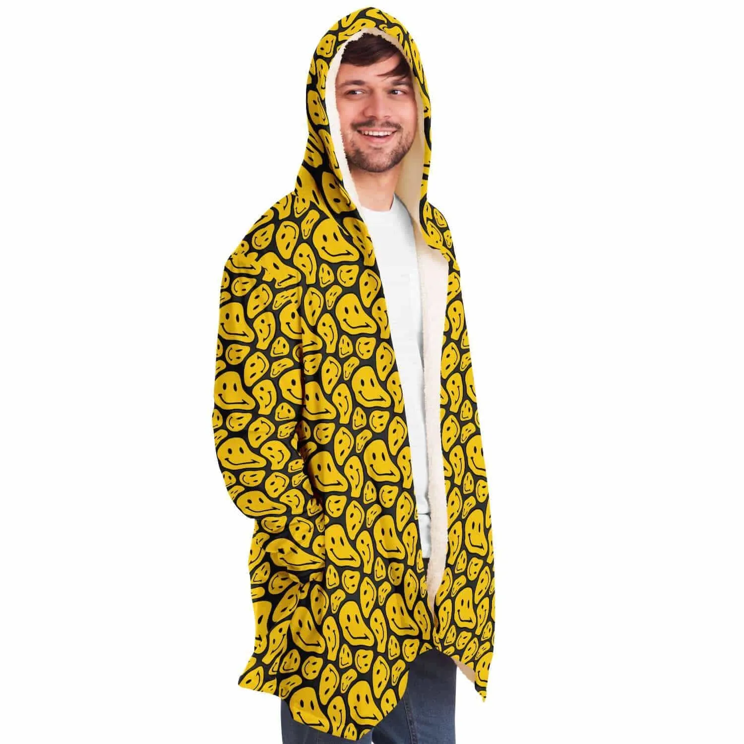 Melting Smiling Face Hooded Cloak