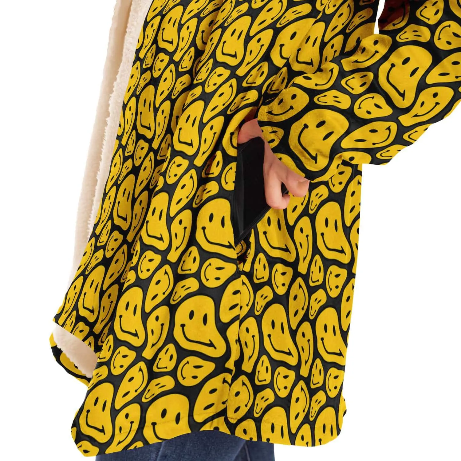 Melting Smiling Face Hooded Cloak