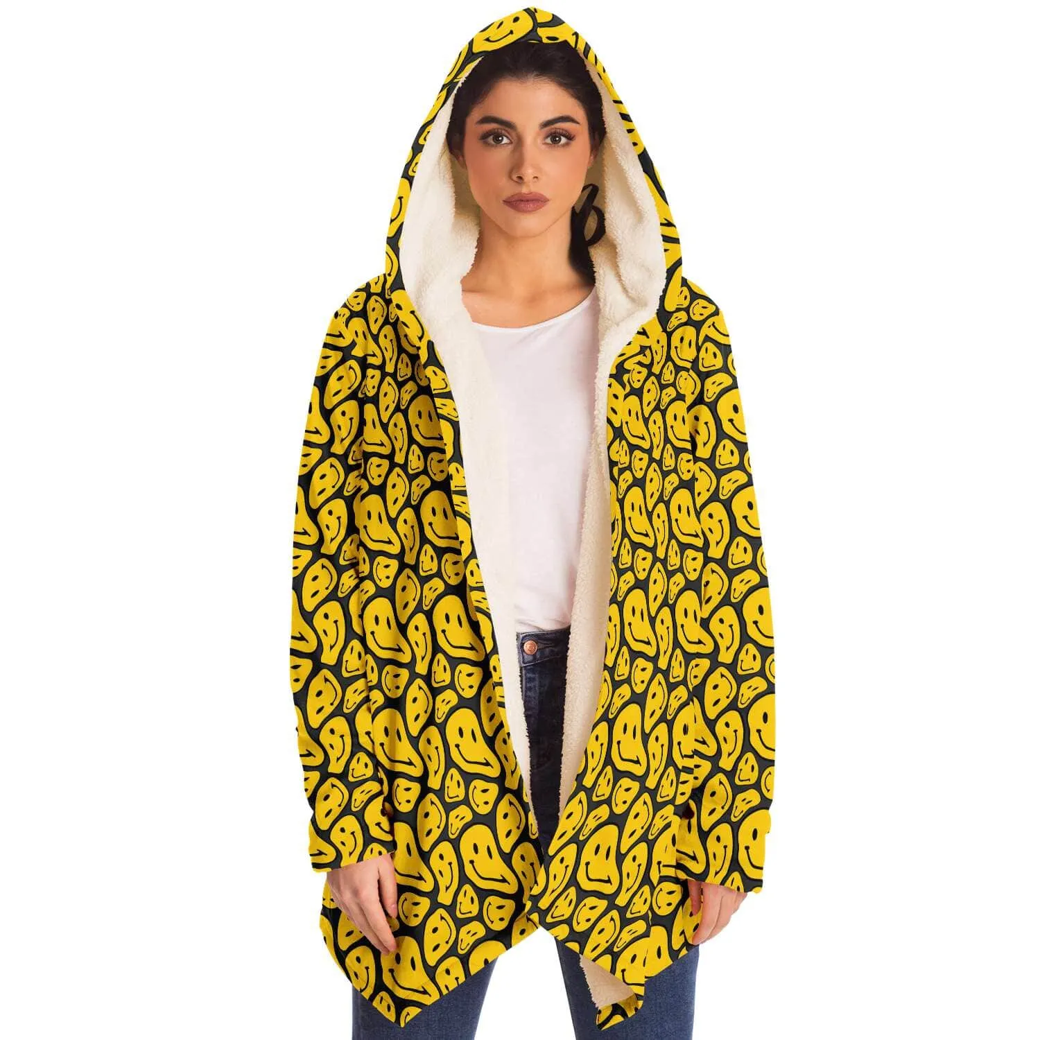 Melting Smiling Face Hooded Cloak