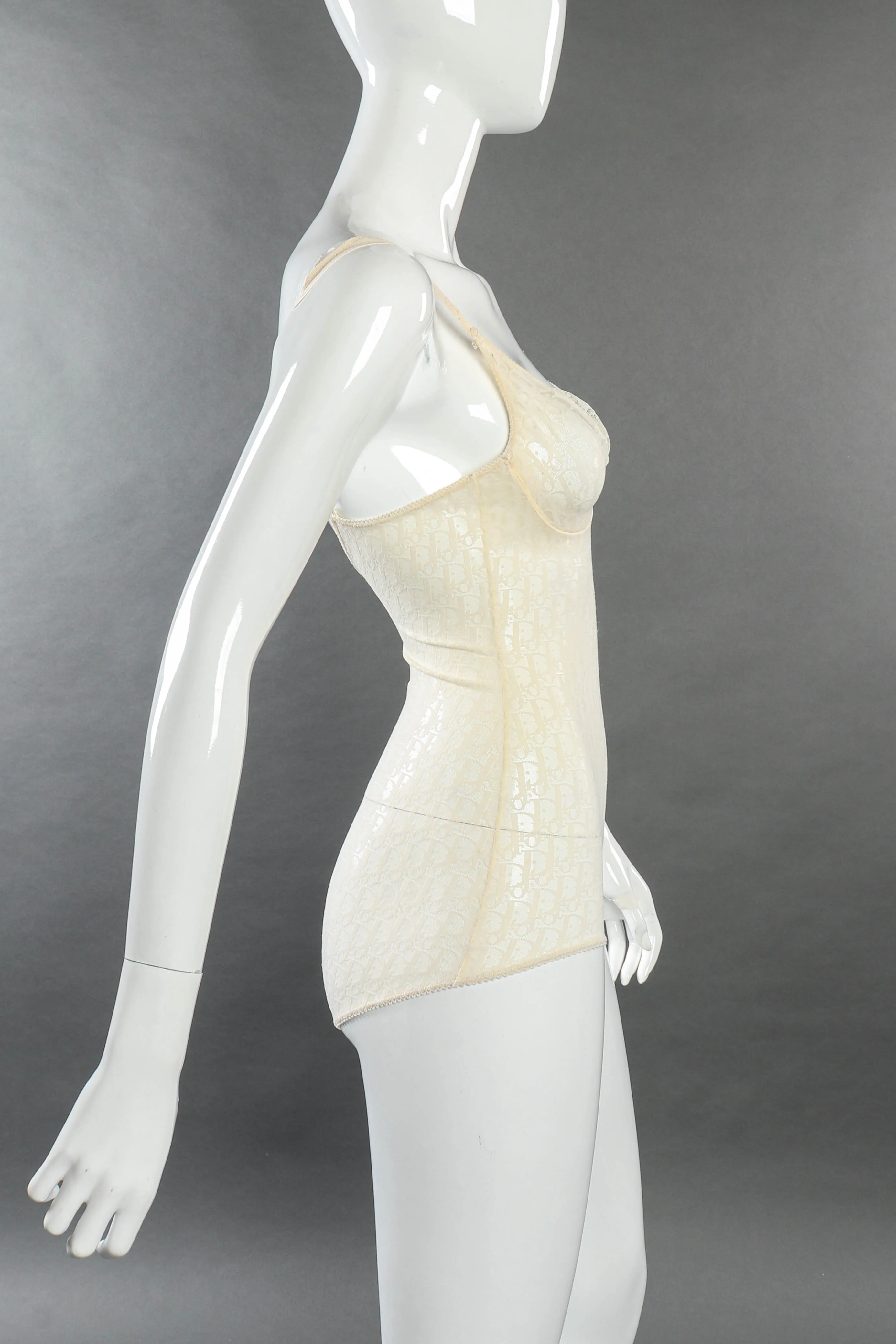 Mesh Monogram Bodysuit