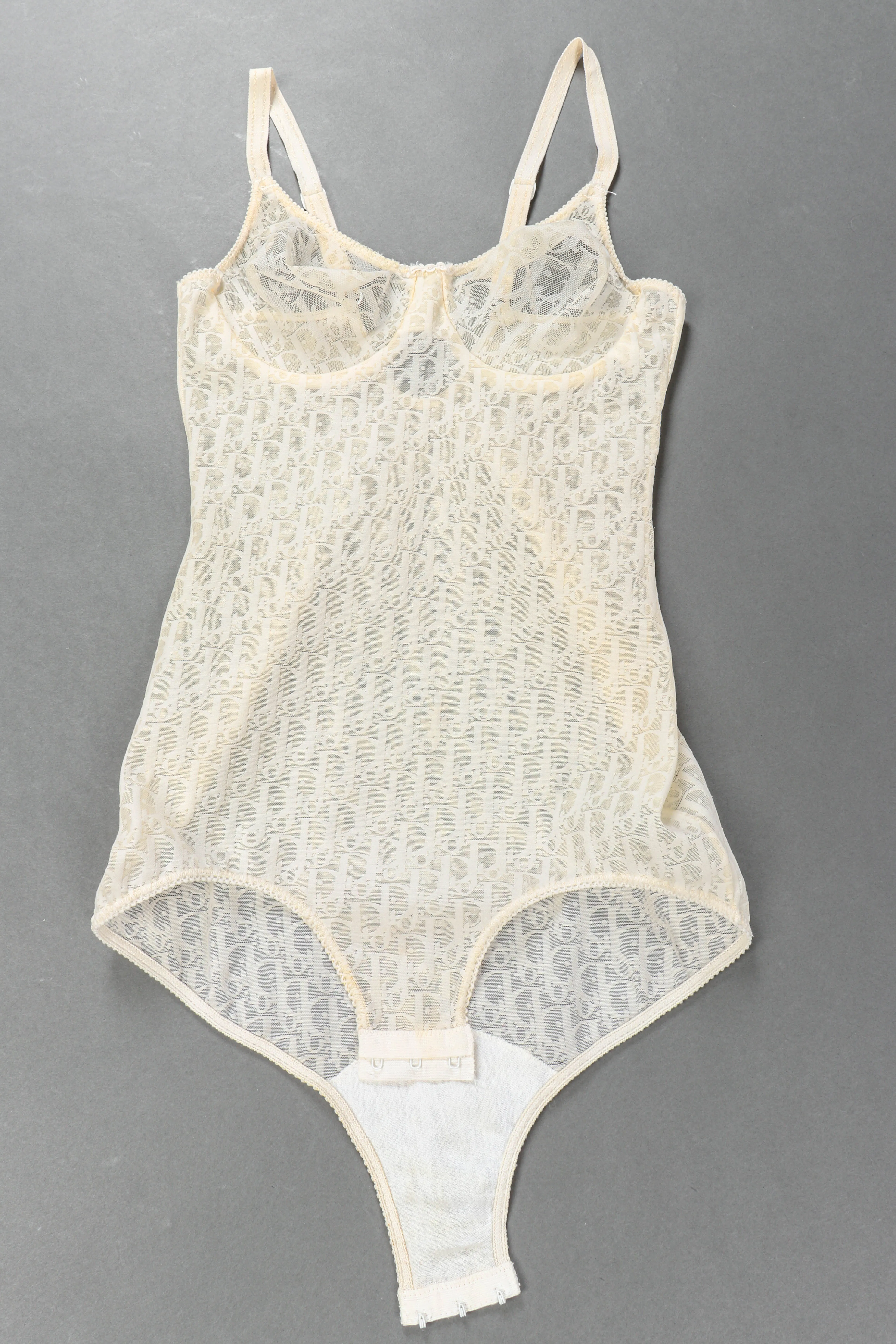 Mesh Monogram Bodysuit