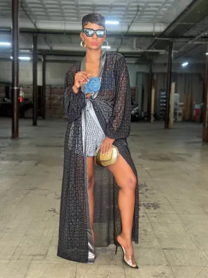 “Midnight Shimmer” Kimono (Clearance)