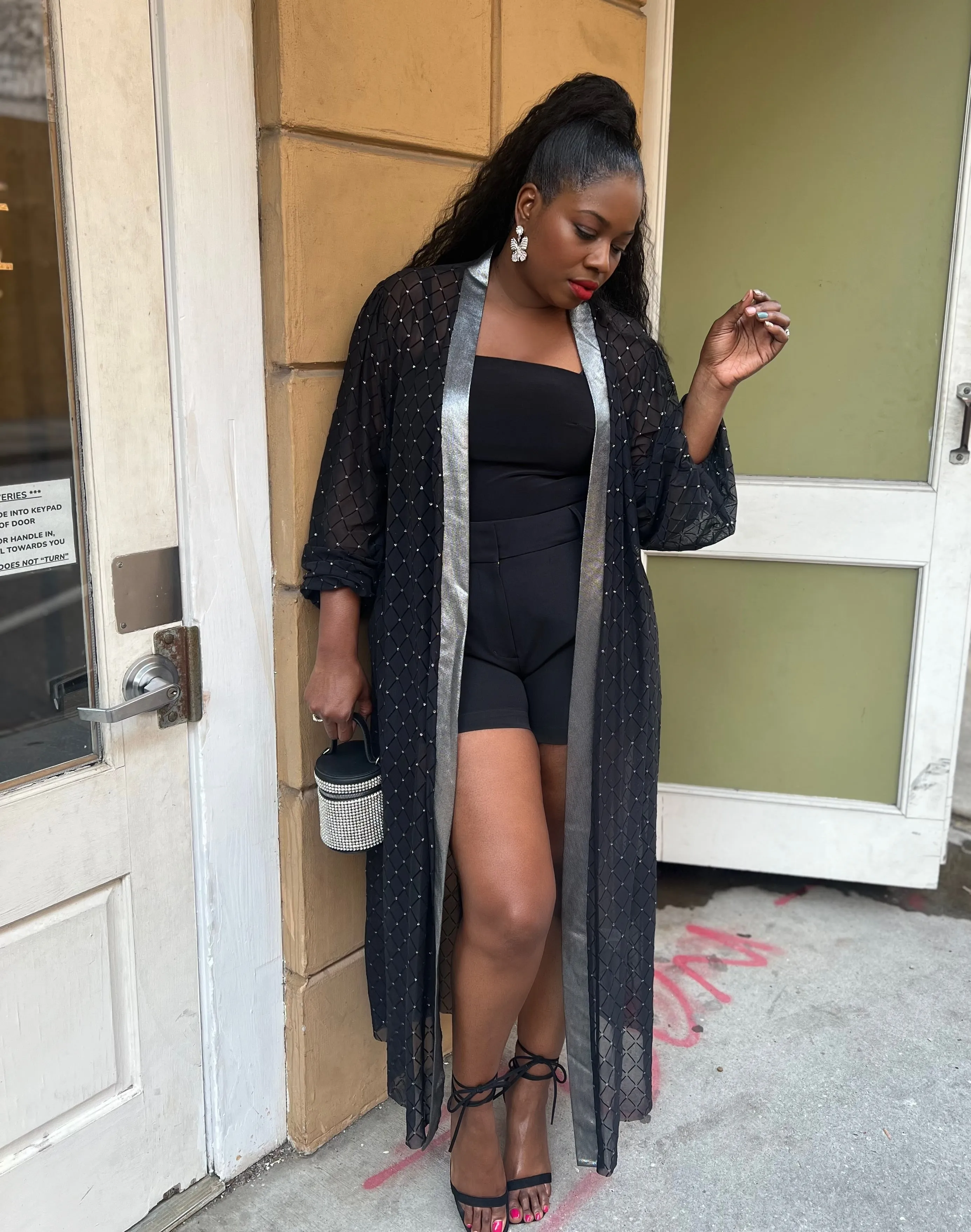 “Midnight Shimmer” Kimono (Clearance)