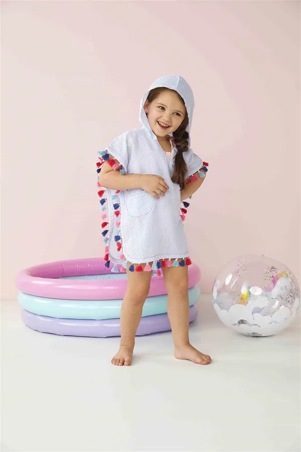 Mud Pie Kids Seersucker Tassel Cover-Up