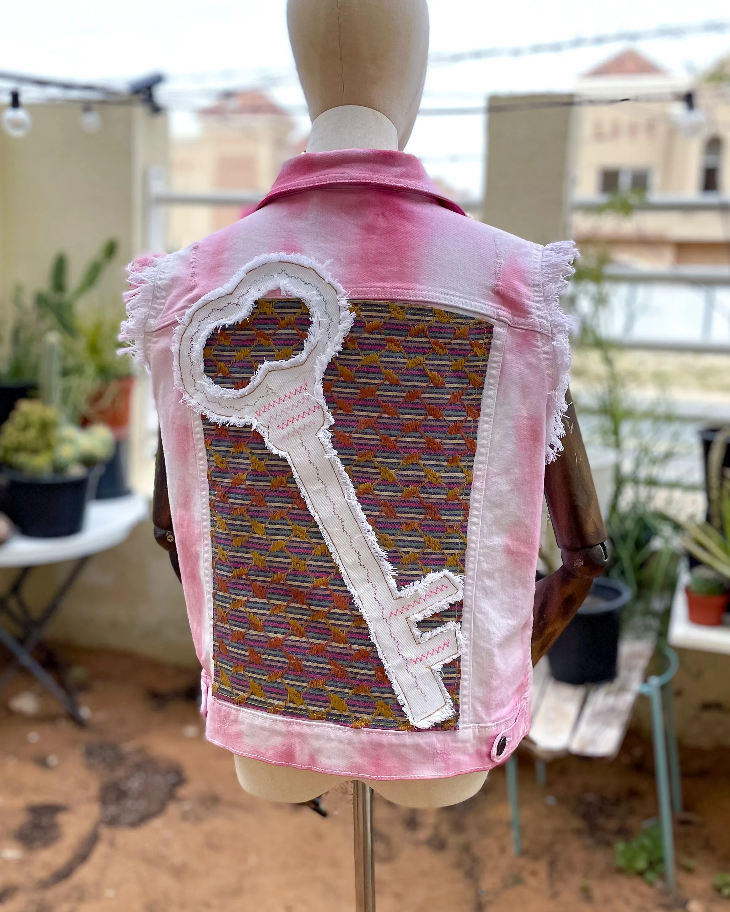 Nakba Key | Refashioned Denim Vest