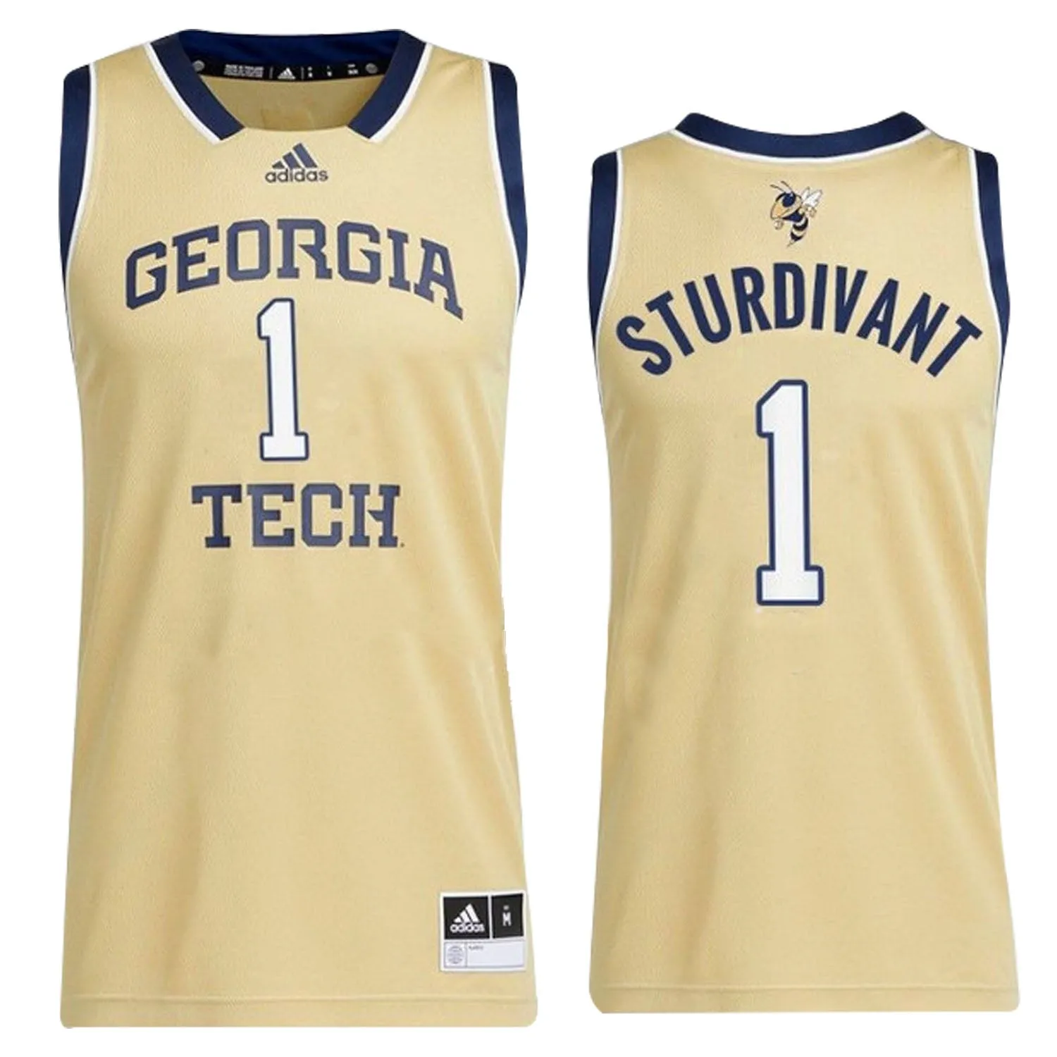 NCAAB Kyle Sturdivant Georgia Tech Yellow Jackets 1 Jersey