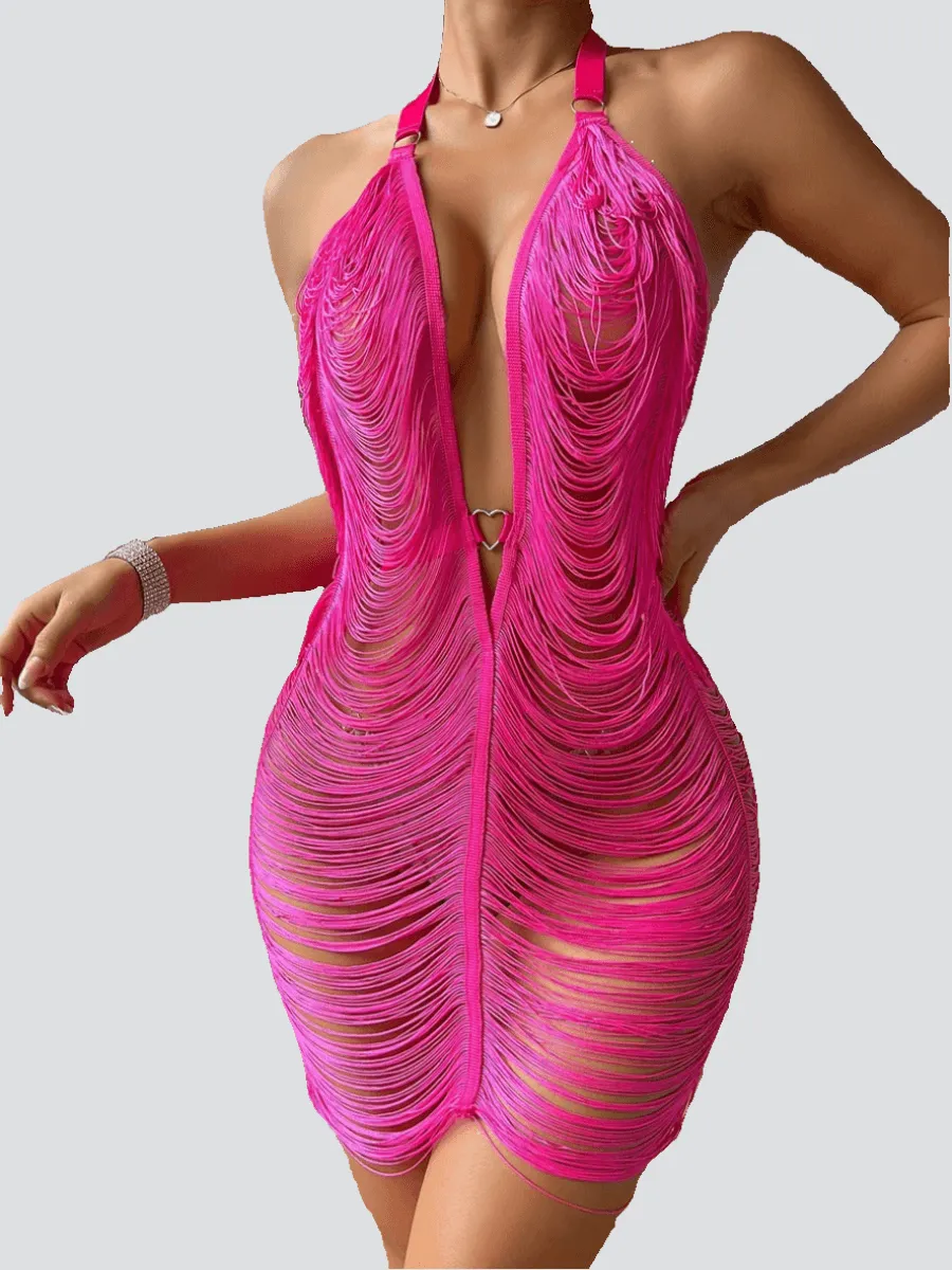 Neckless Backless Sexy Hottie Wear MSL051
