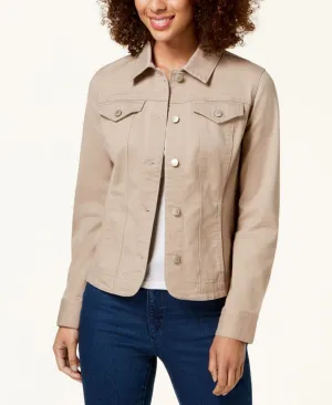 NWT Charter Club Petite Twill Denim Jacket. 60127P143 Petite Small