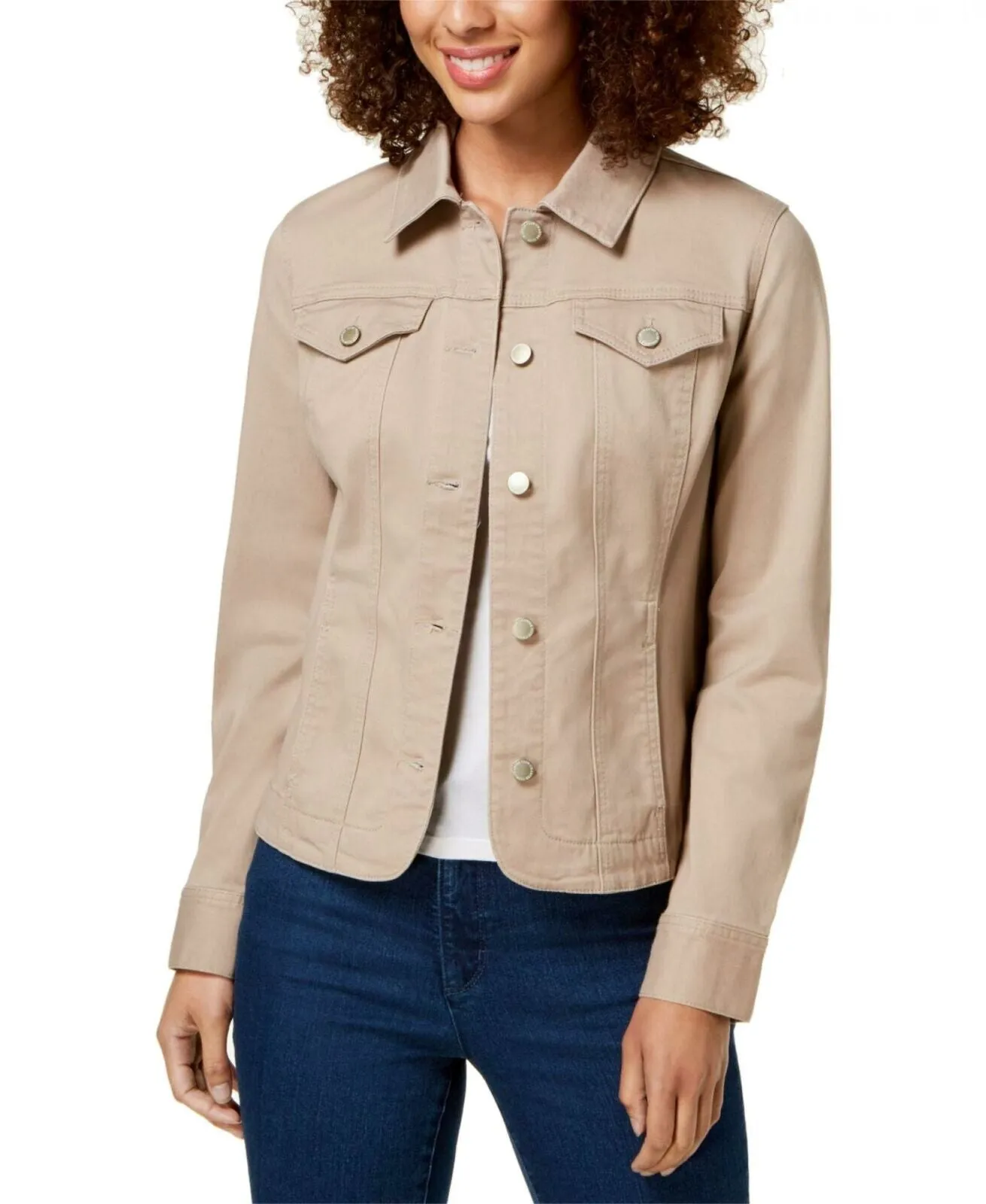 NWT Charter Club Petite Twill Denim Jacket. 60127P143 Petite Small