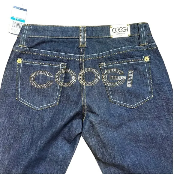 NWT Women’s COOGI Rhinestone Embellished Dark Jeans - Size 9/10