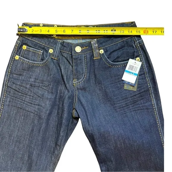 NWT Women’s COOGI Rhinestone Embellished Dark Jeans - Size 9/10