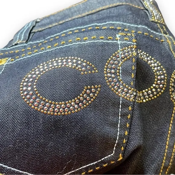 NWT Women’s COOGI Rhinestone Embellished Dark Jeans - Size 9/10