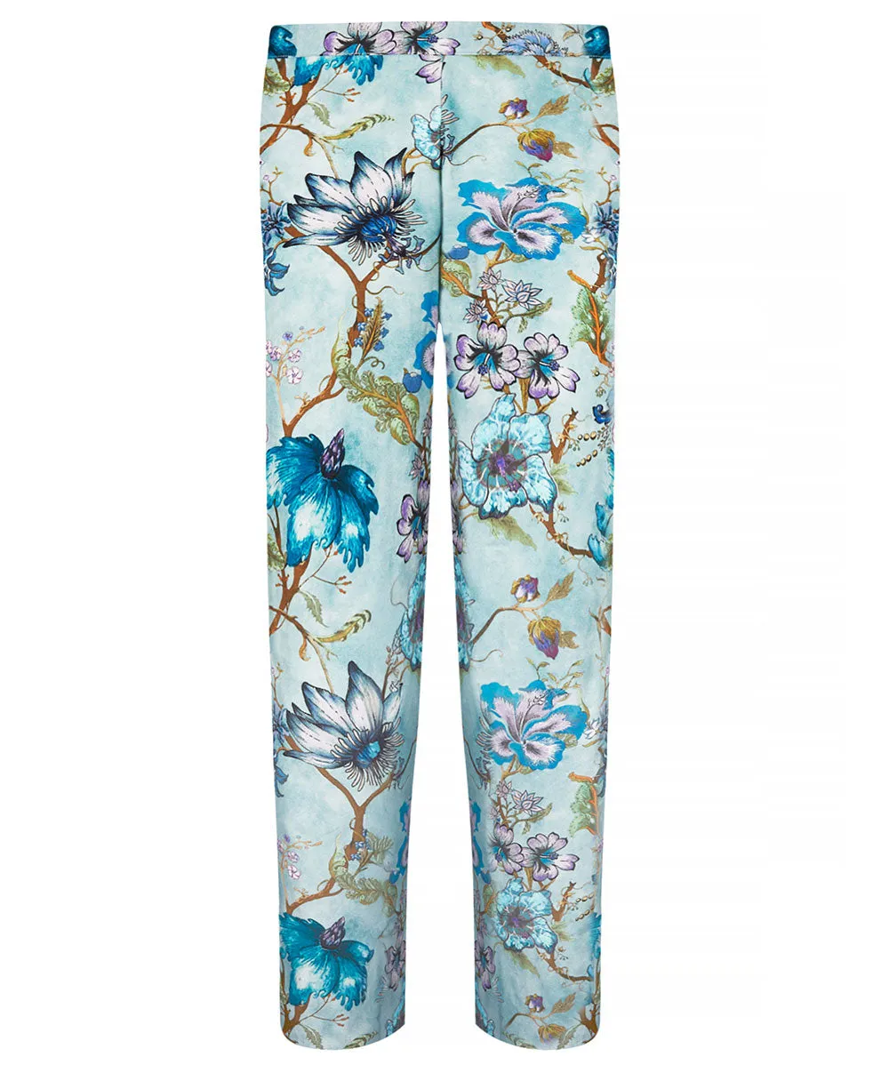 Pantalon en satin de viscose