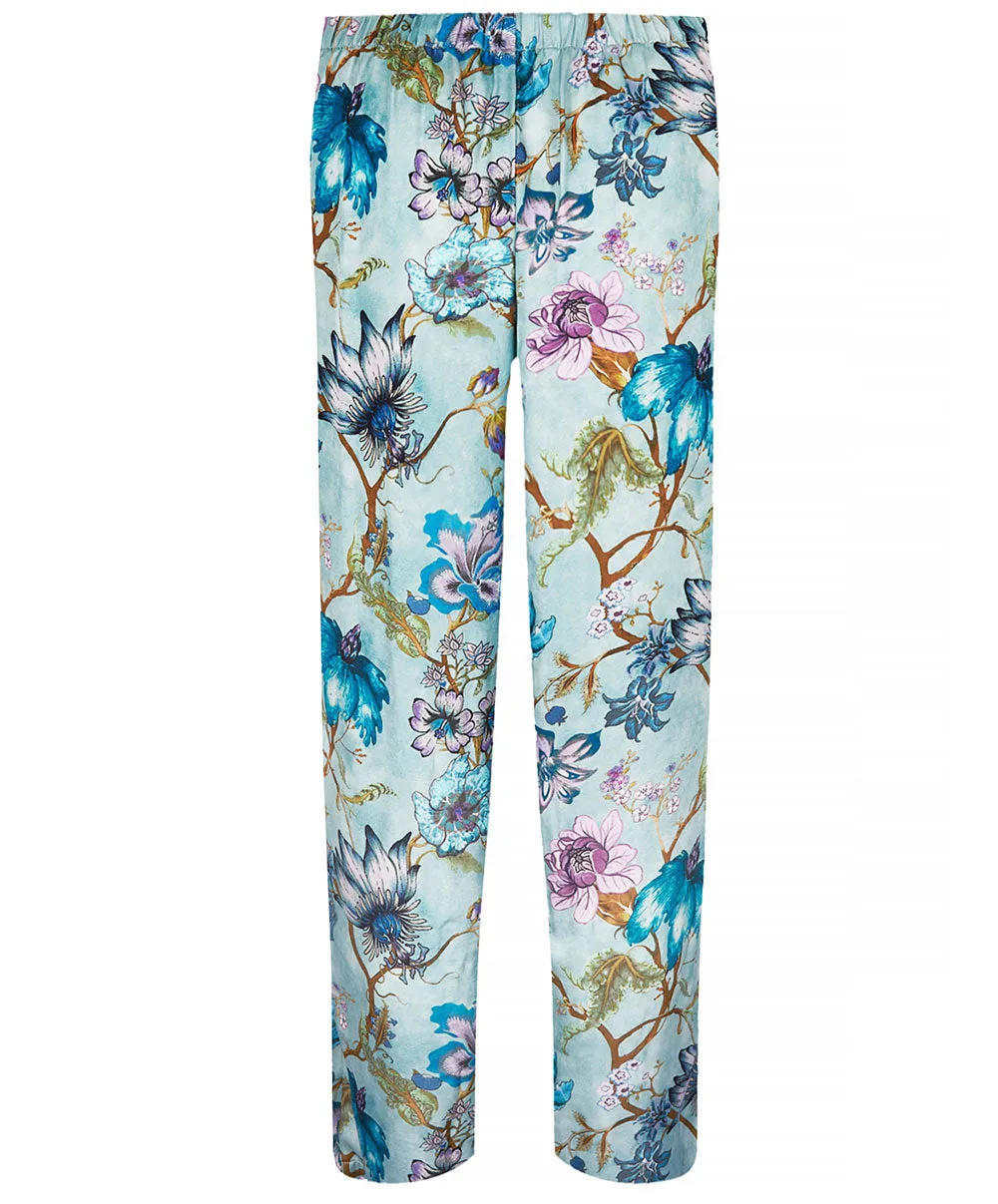 Pantalon en satin de viscose
