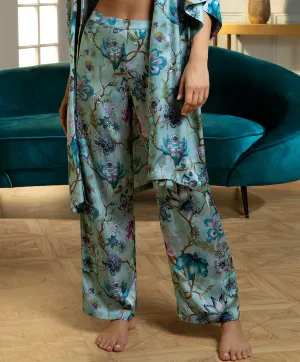 Pantalon en satin de viscose