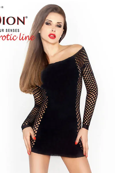 Passion BS025 Mesh Dress Black