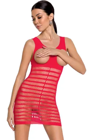 Passion Lingerie Bodystocking BS092 Red