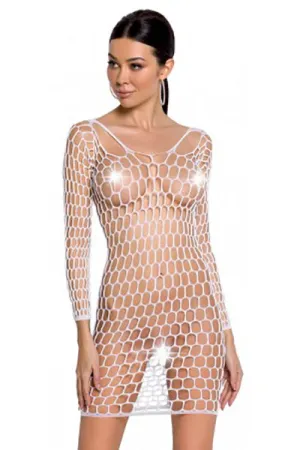 Passion Lingerie Bodystocking BS093 White