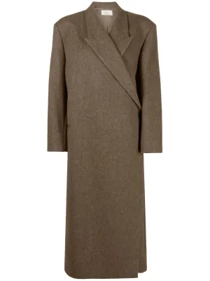 peak-lapels Buy-one-get-one-free wool High-value coat