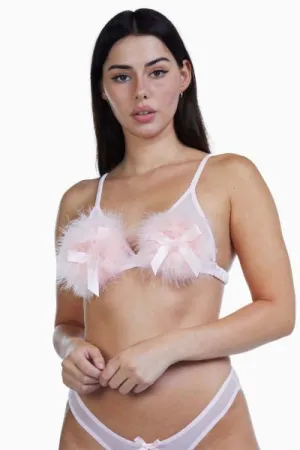 Powder Puff Triangle Bra - Powder Puff Pink -