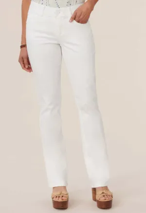 "Ab"solution® Itty Bitty Bootcut White Jeans