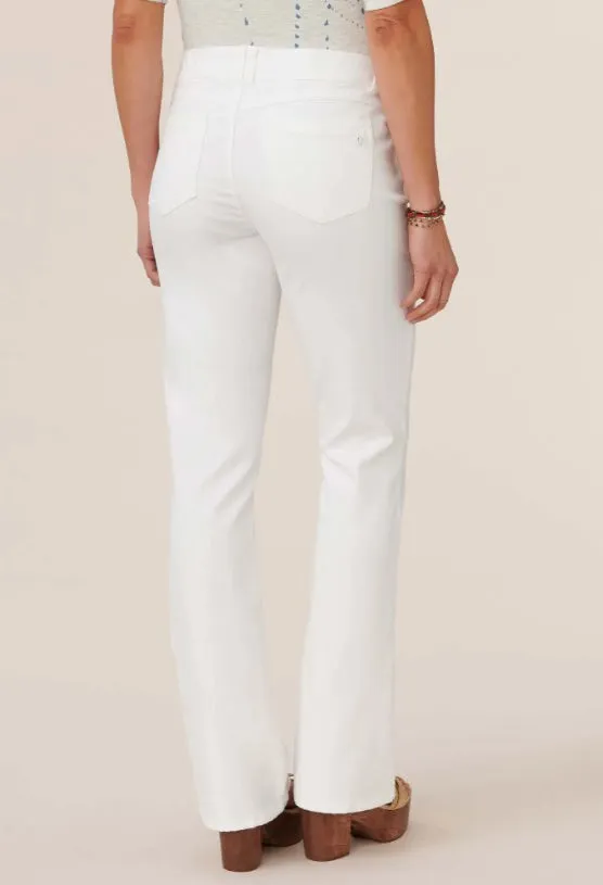 "Ab"solution® Itty Bitty Bootcut White Jeans