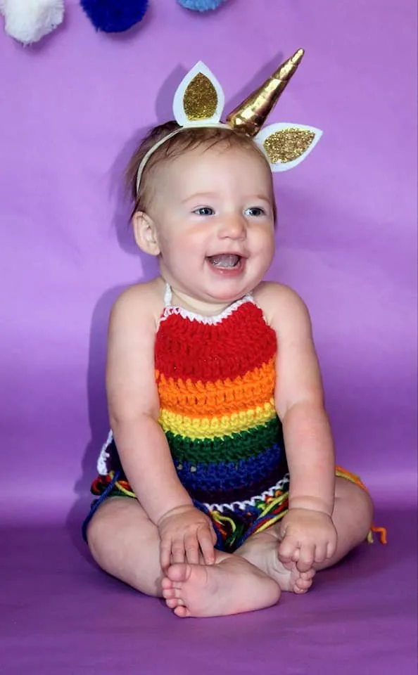 Rainbow Fringe Halter Top
