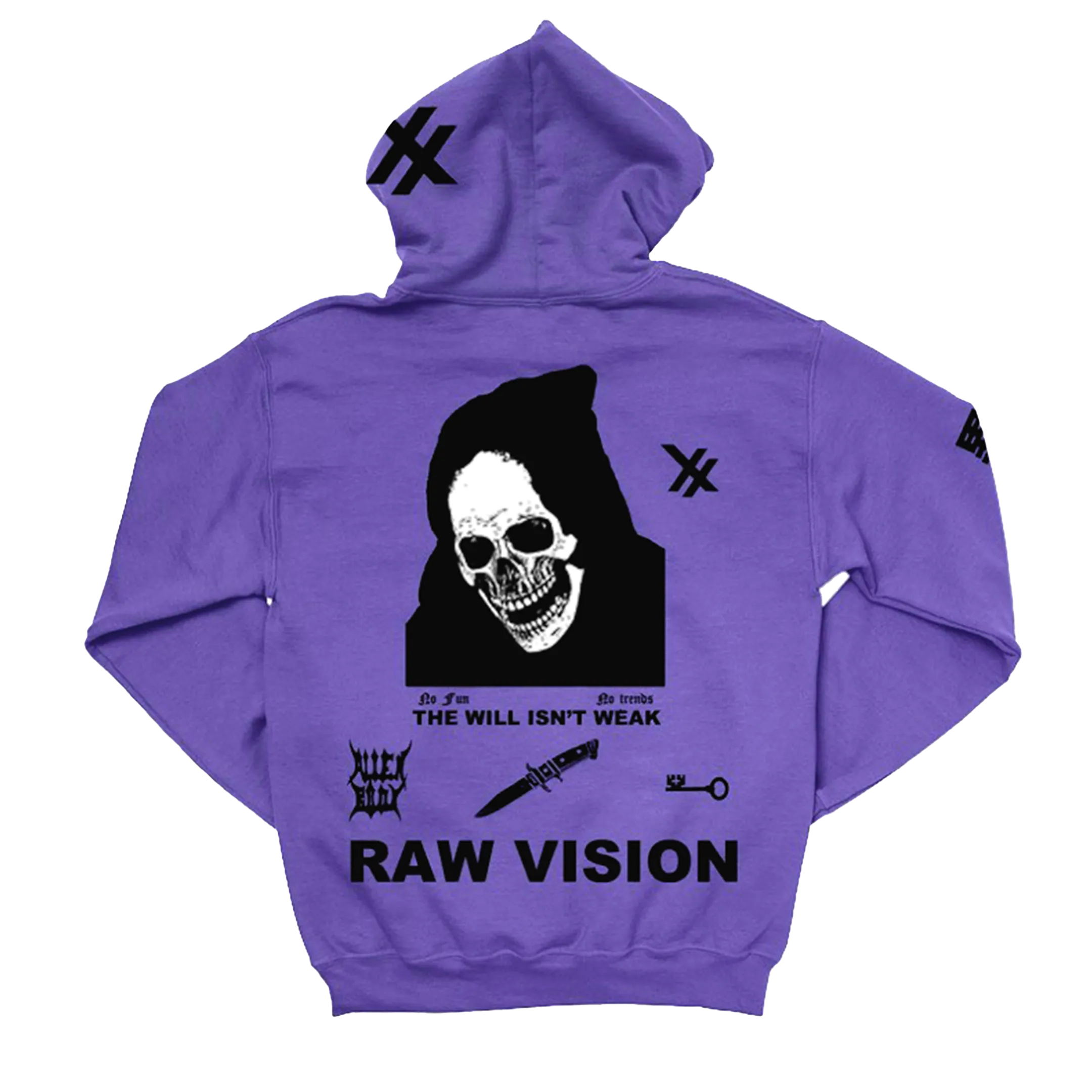 RAW VISION HOODIE (PURPLE)