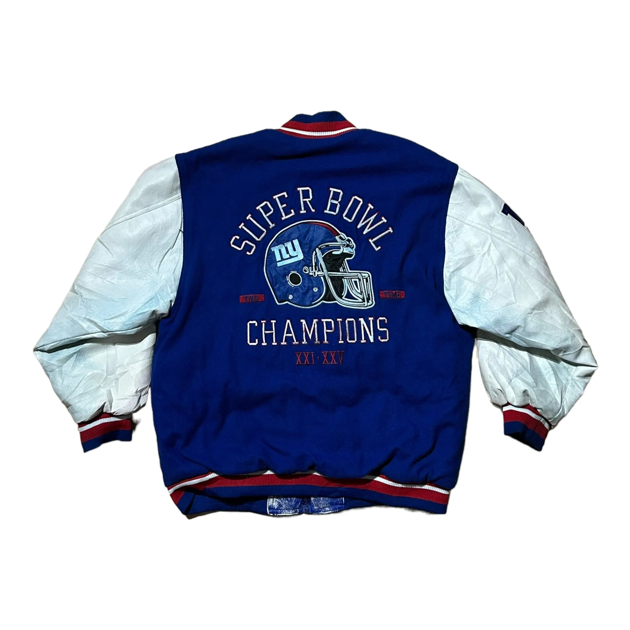 Reebok Vintage Official NFL New York Giants Super Bowl Varsity Jacket